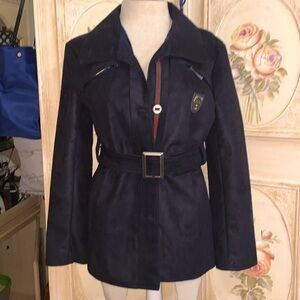 EGA Emporio black suede women’s jacket made in Italy